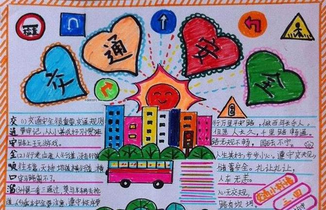 2021交通安全手抄報簡單又漂亮